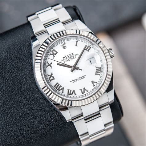 rolex datejust white dial|rolex datejust 41 reference 126300.